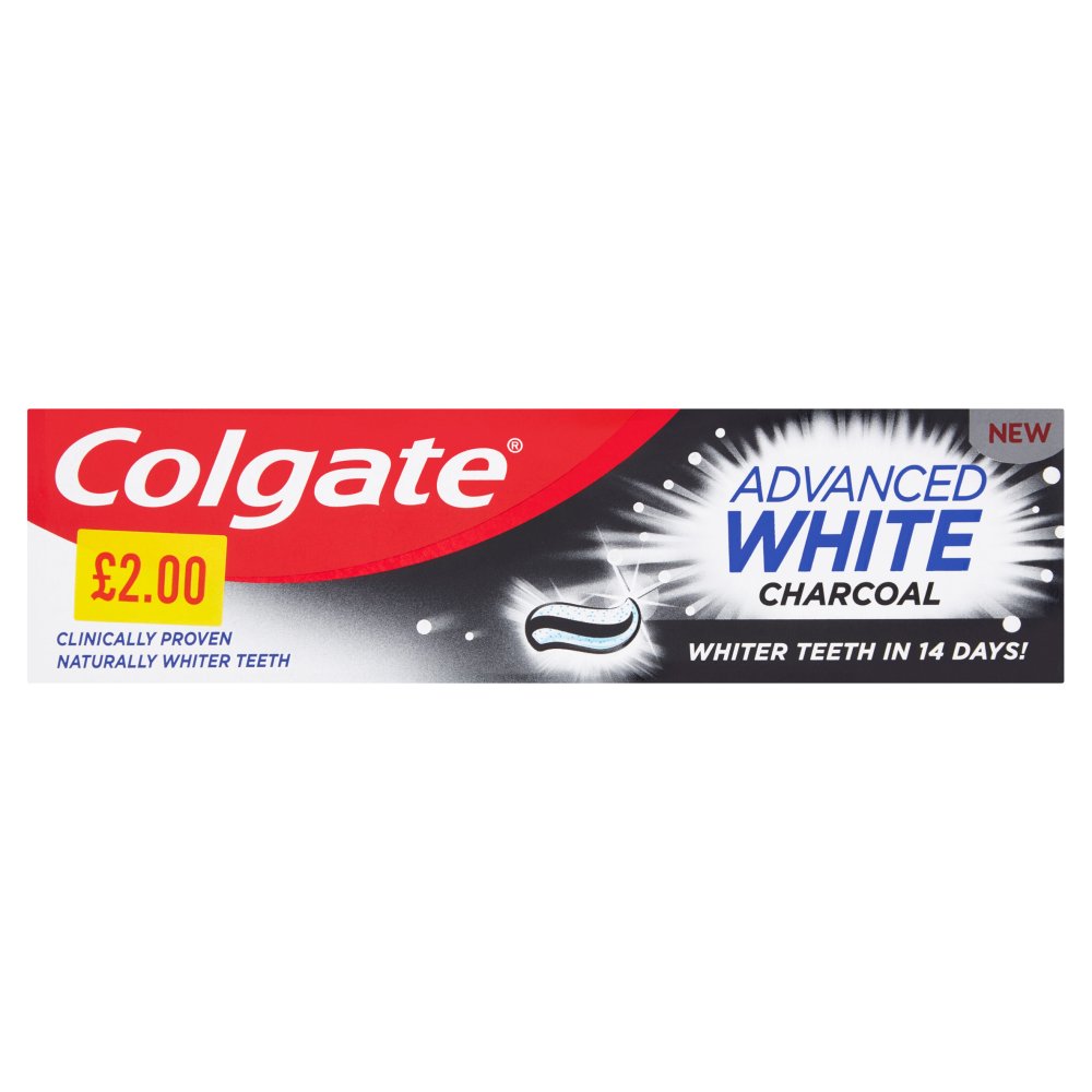 Colgate Advanced White Charcoal Fluoride Toothpaste 75ml PMP £2.00
