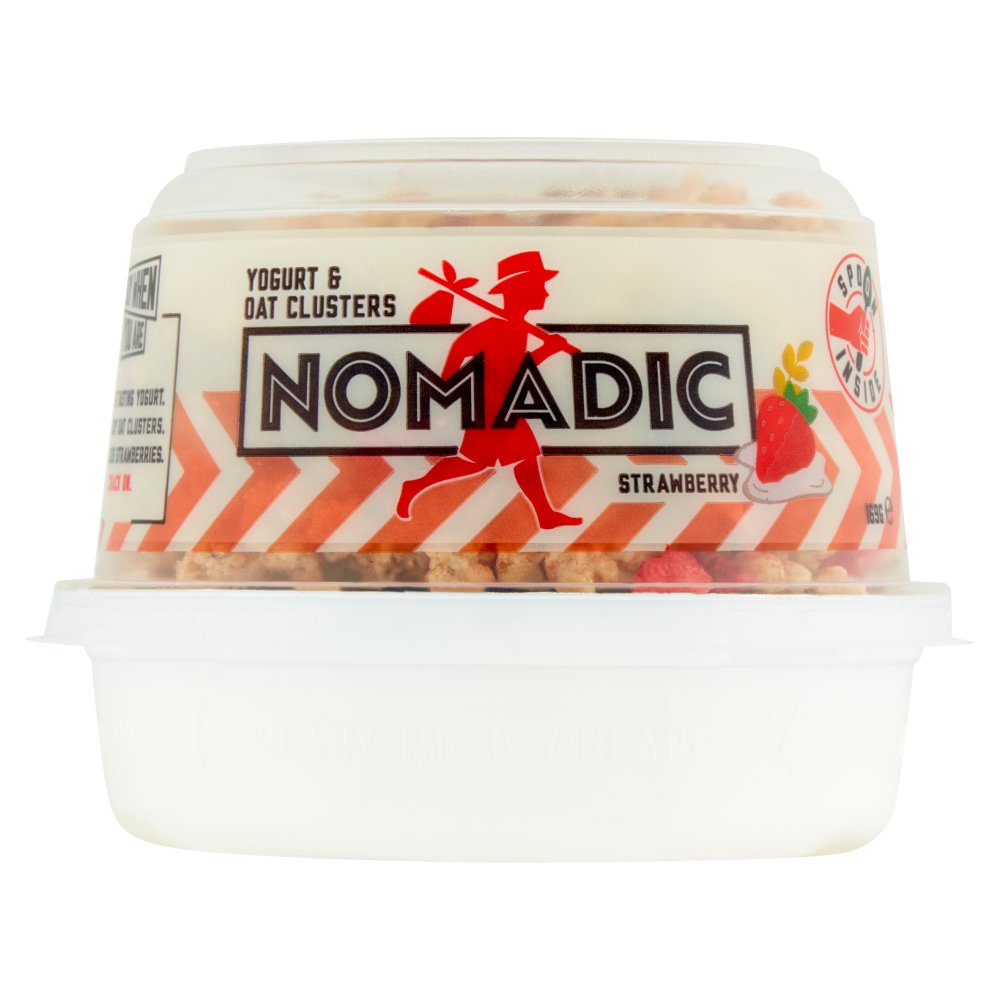 Nomadic Yogurt & Oat Clusters Strawberry 169g