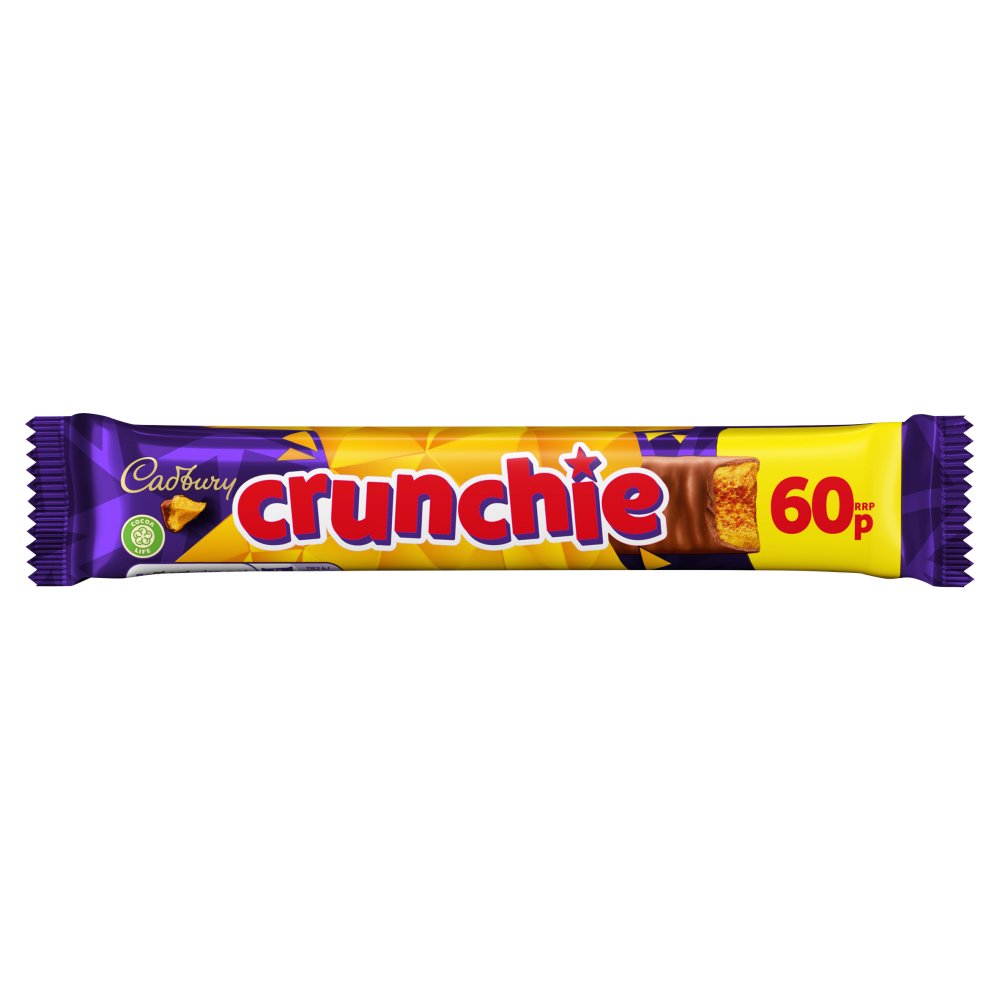 Cadbury Crunchie Chocolate Bar 60p 40g