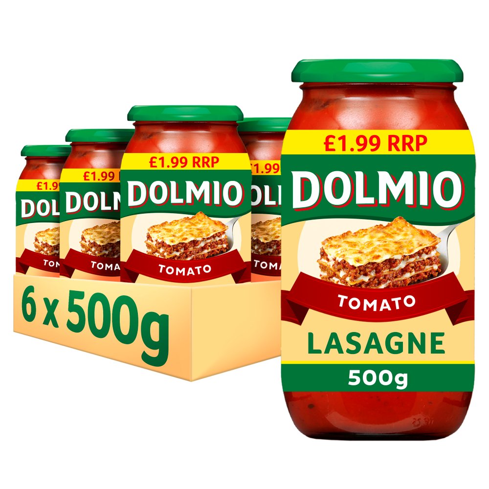 Dolmio Lasagne PMP £1.99 Red Tomato Sauce 500g