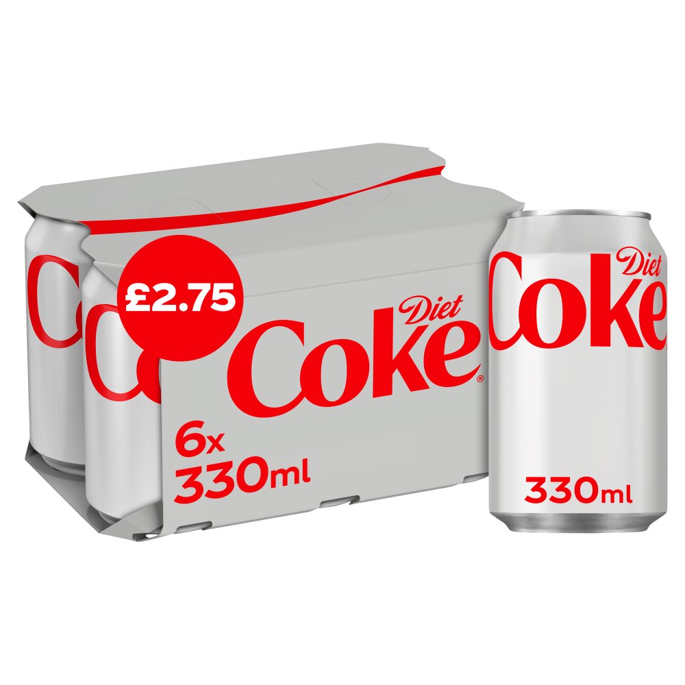 Diet Coke 6 x 330ml PMP £2.75