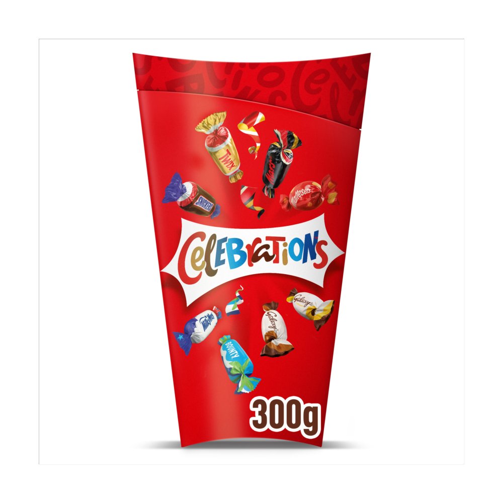 Celebrations Milk Chocolate Selection Box of Mini Chocolate & Biscuit Bars 300g