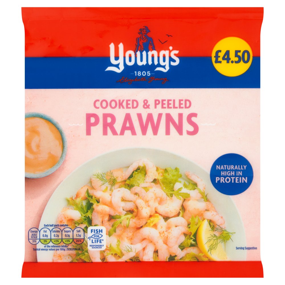 Young's Cooked & Peeled Prawns 180g