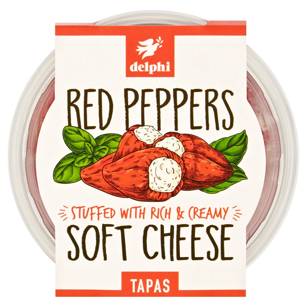 Delphi Red Peppers Soft Cheese Tapas 135g