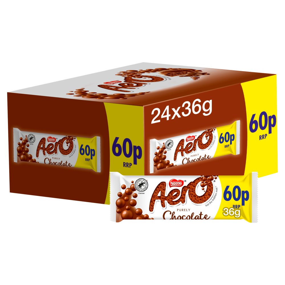 Aero Bubbly Milk Chocolate Bar 36g PMP 60p