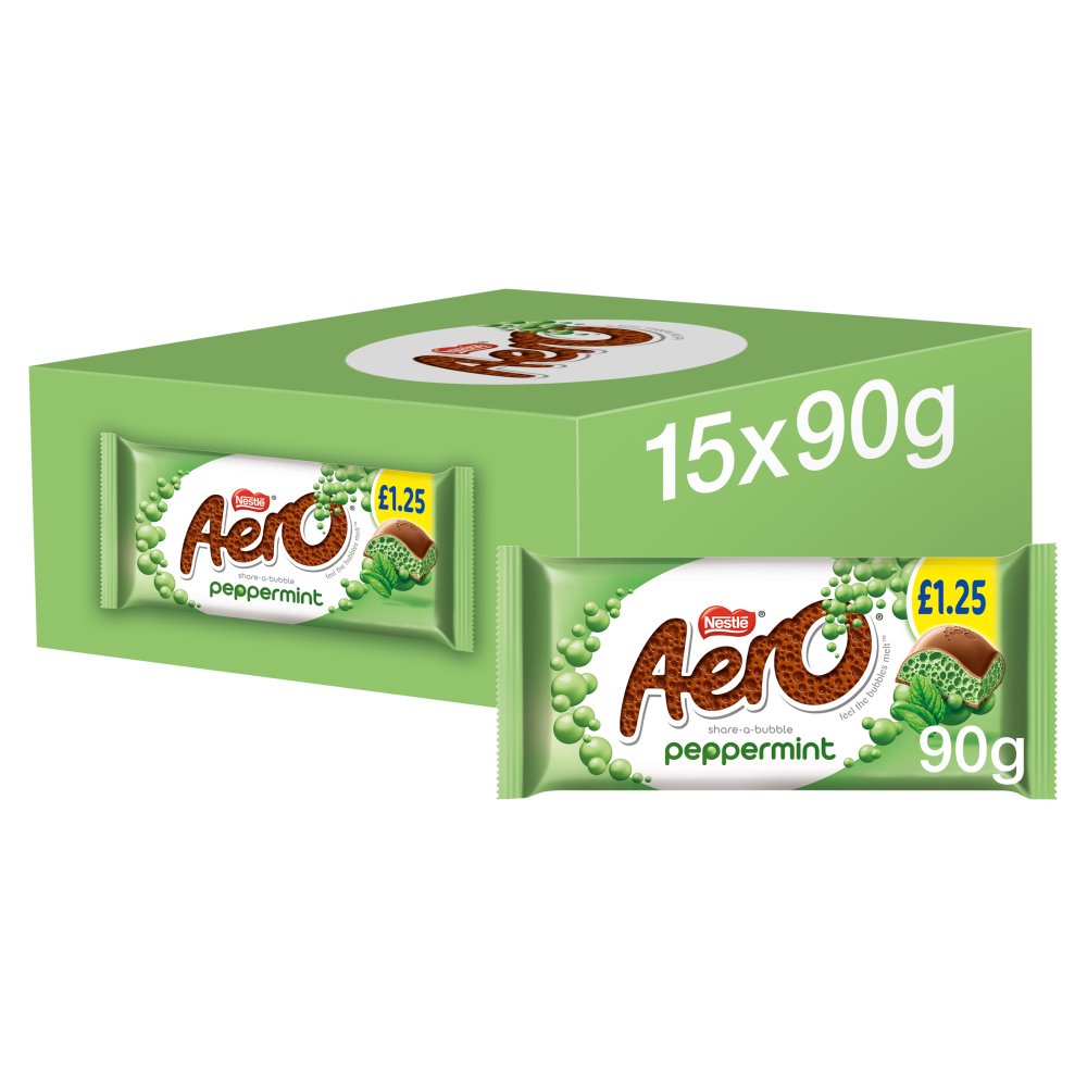 Aero Peppermint Mint Chocolate Sharing Bar 90g PMP £1.25