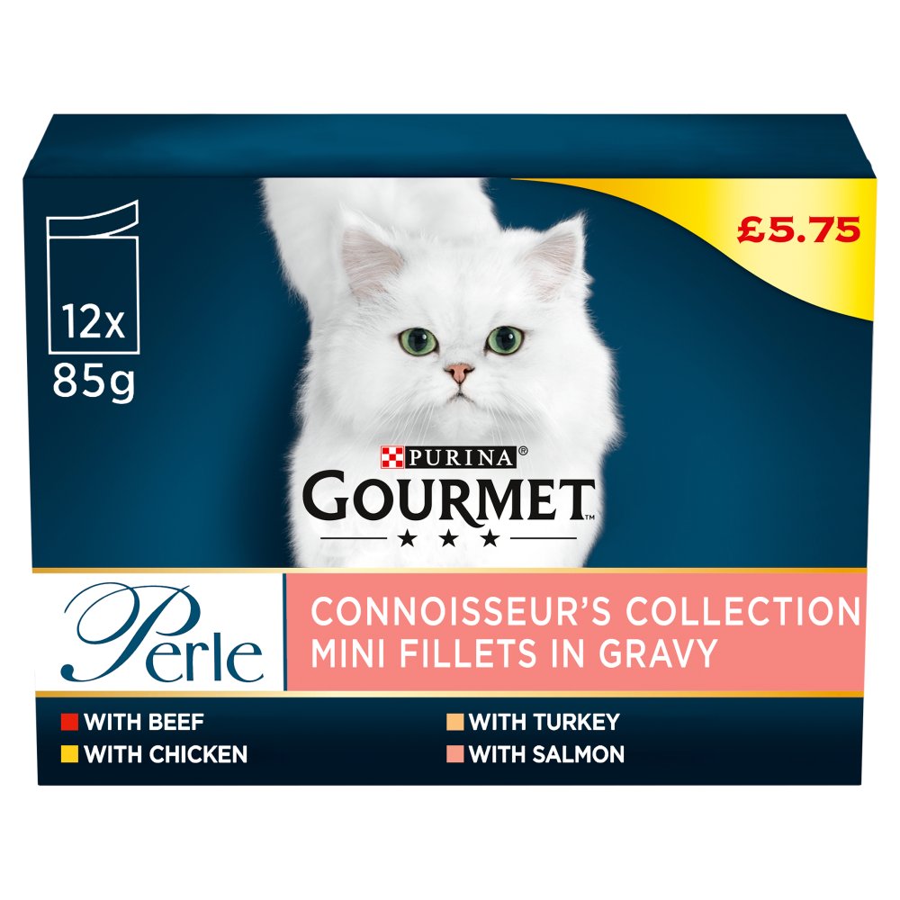 Gourmet Perle Connoisseur's Collection Mini Fillets in Gravy 12 x 85g (1020g)