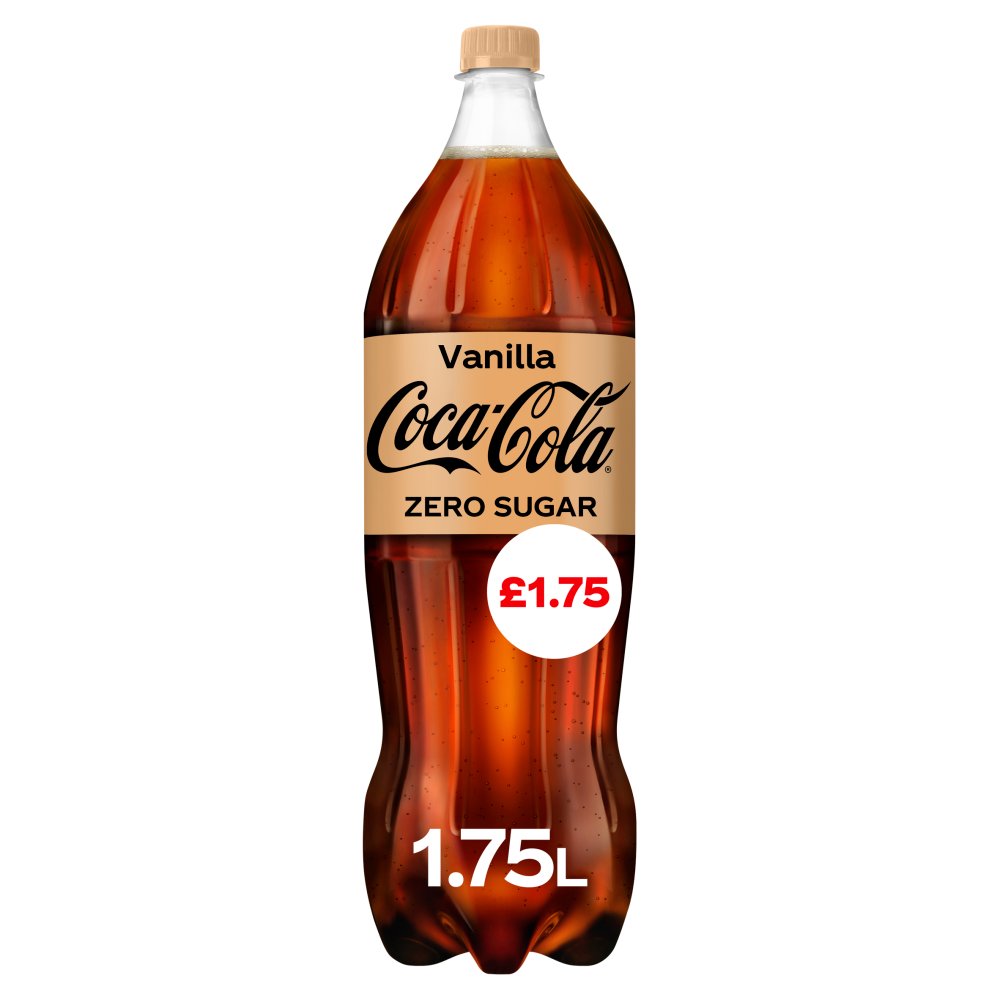 Coca-Cola Zero Sugar Vanilla 1.75L PM £1.75