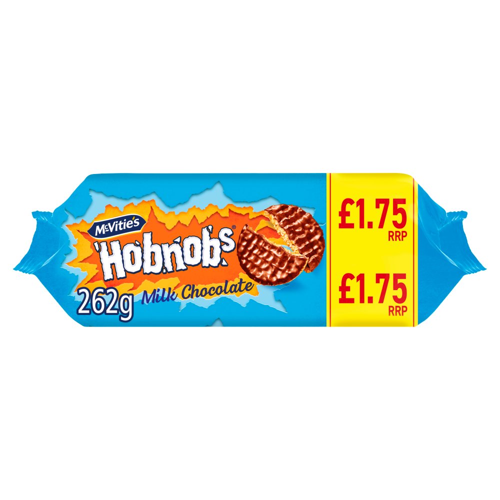 McVitie's Hobnobs The Oaty One Milk Chocolate Biscuits 262g PMP £1.75