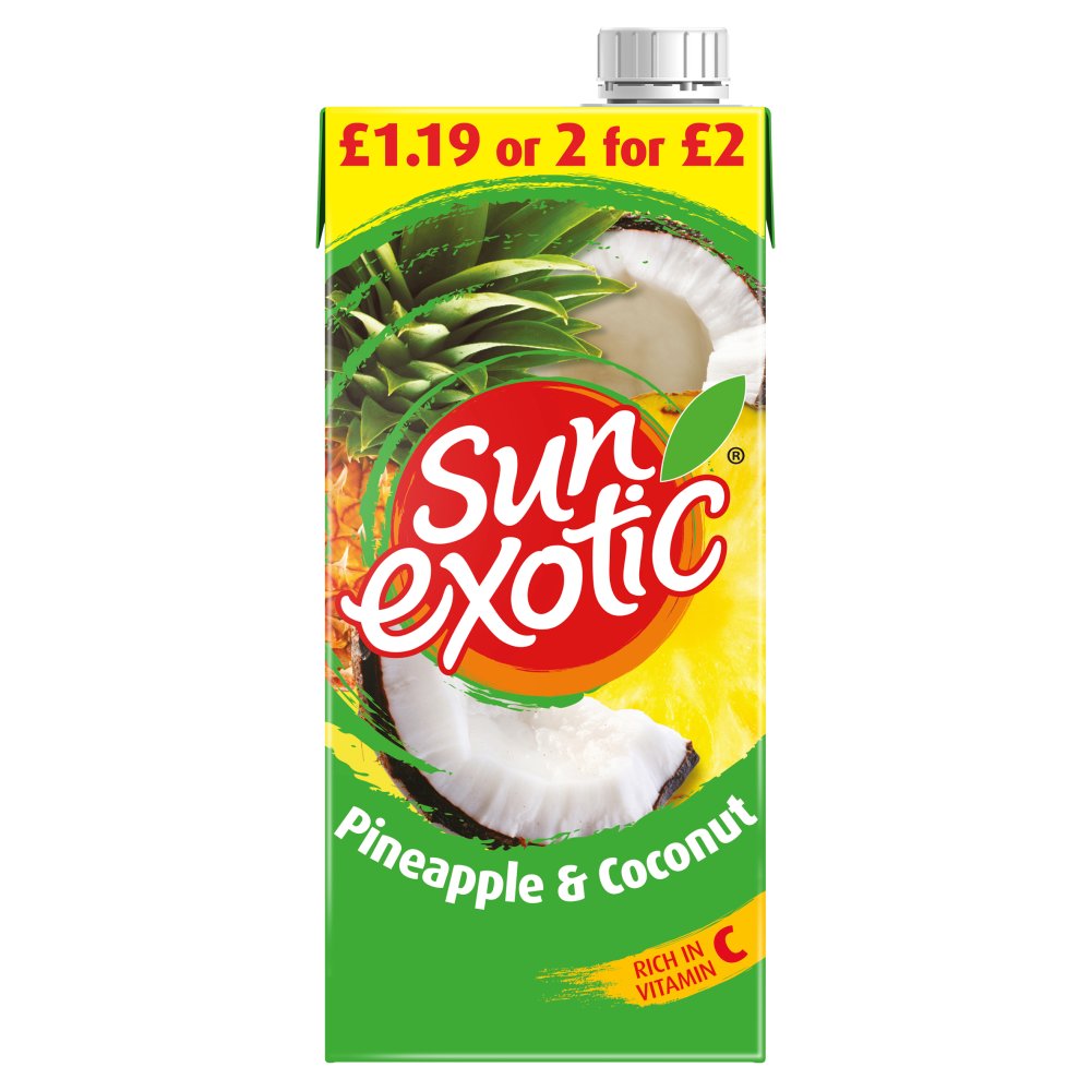 Sun Exotic Still Pineapple & Coconut 1L Carton PMP £1.19 or 2 for £2