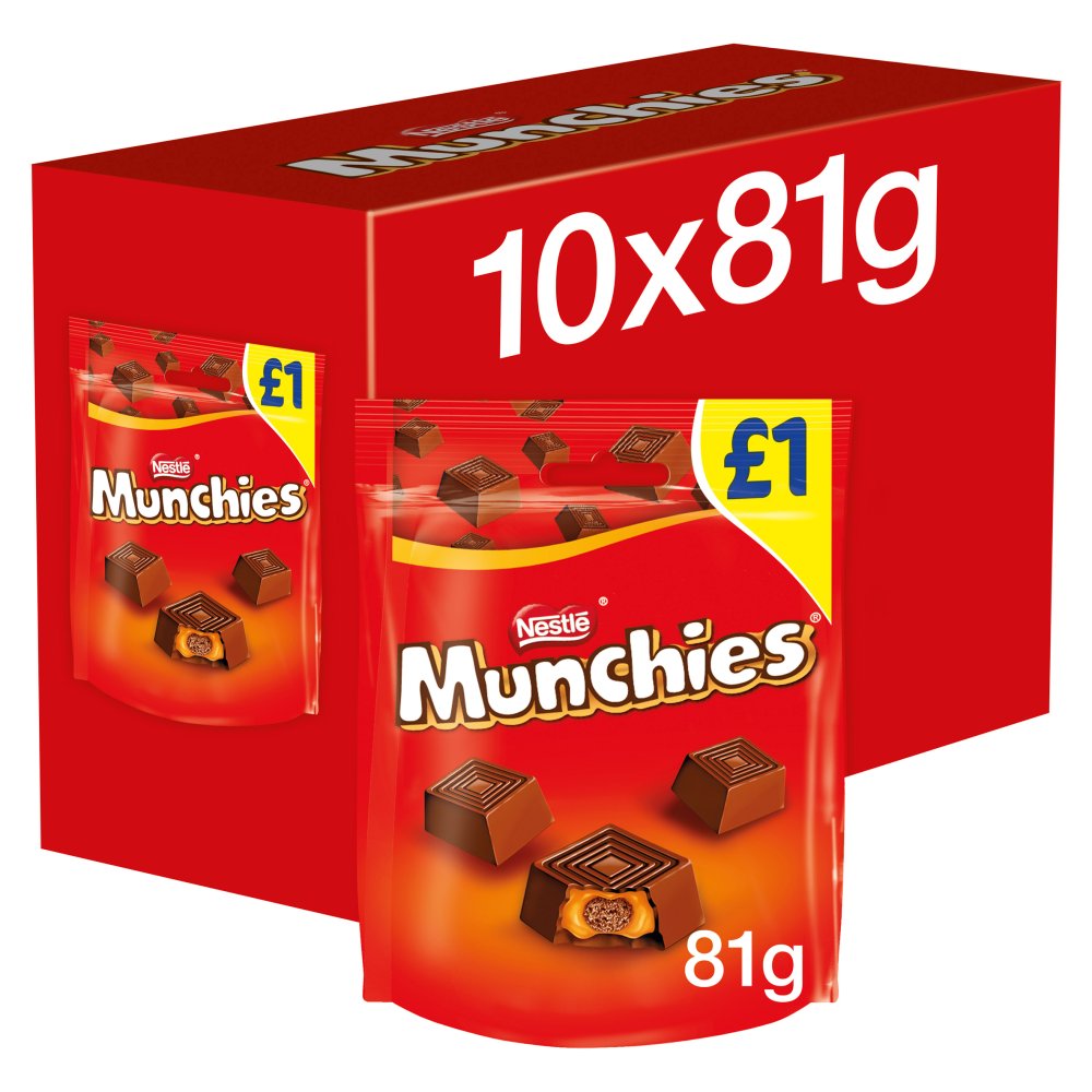 Munchies Milk Chocolate & Caramel Sharing Bag 81g PMP £1