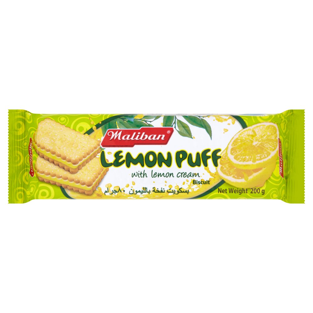 Maliban Lemon Puff with Lemon Cream Biscuit 200g