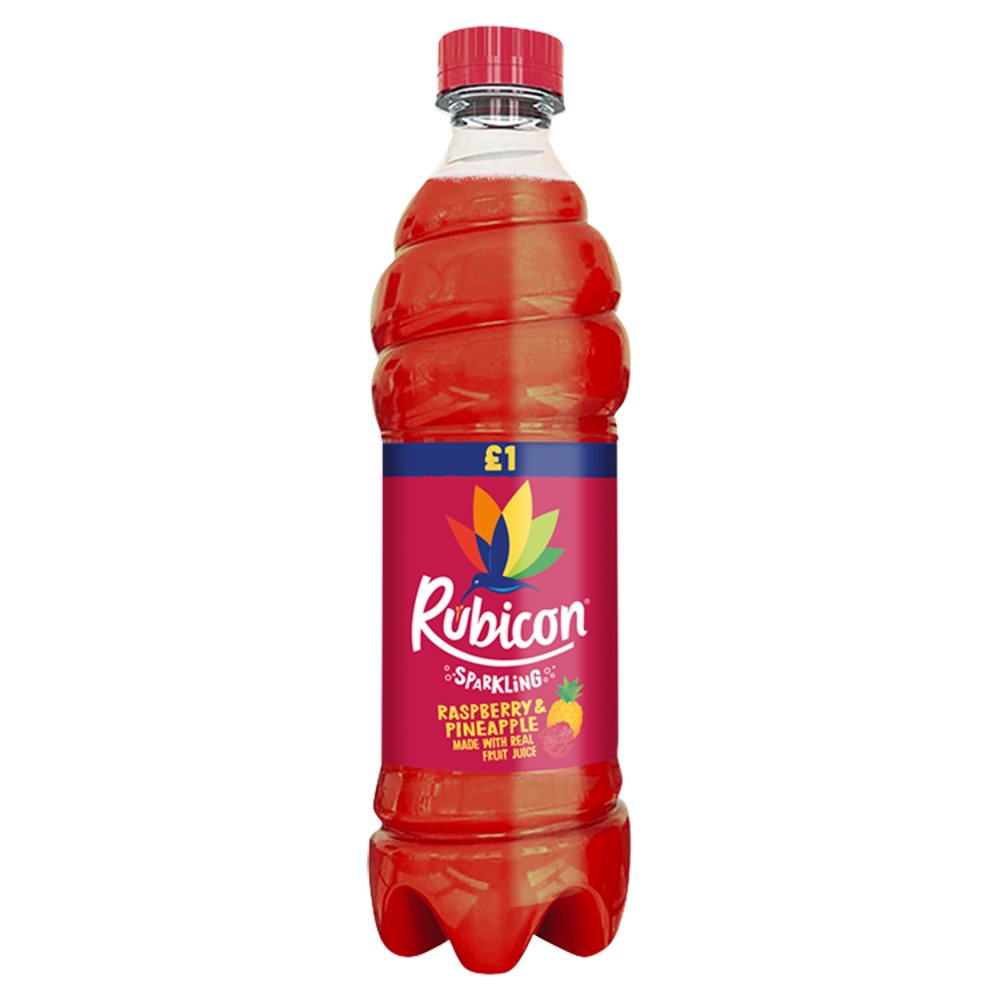Rubicon Sparkling Raspberry Pineapple 500ml Bottle PMP £1