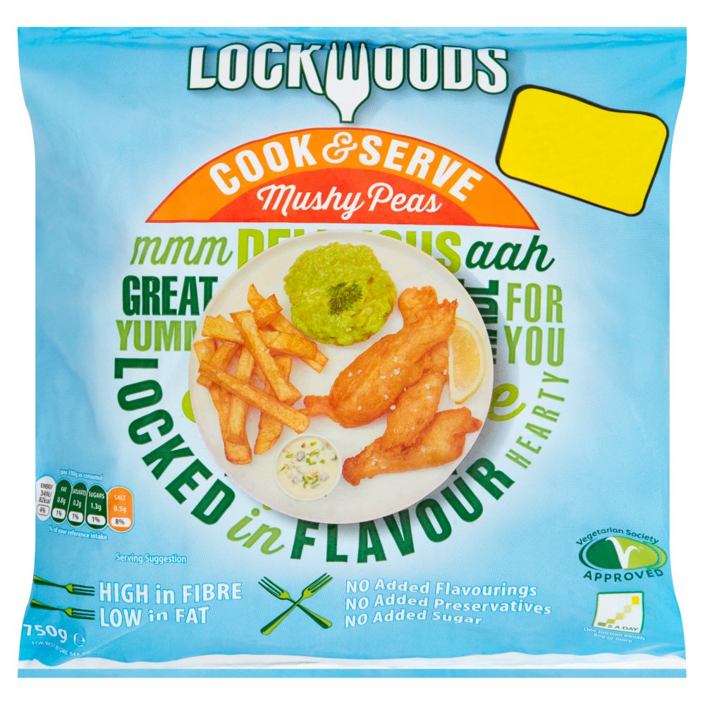 Lockwoods Cook & Serve Mushy Peas 750g