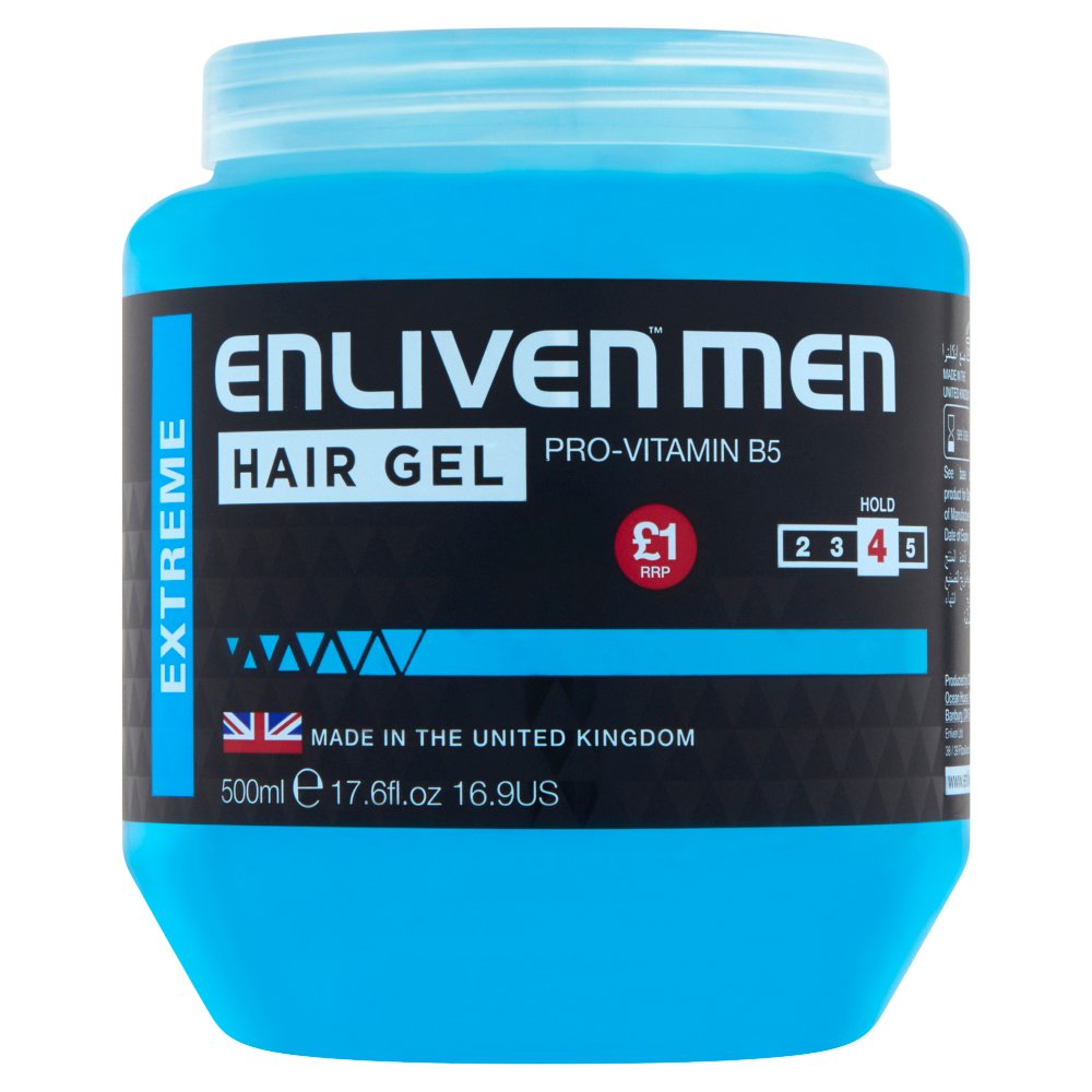 ENLIVEN Hair Gel Extreme Hold (Blue) 500Ml