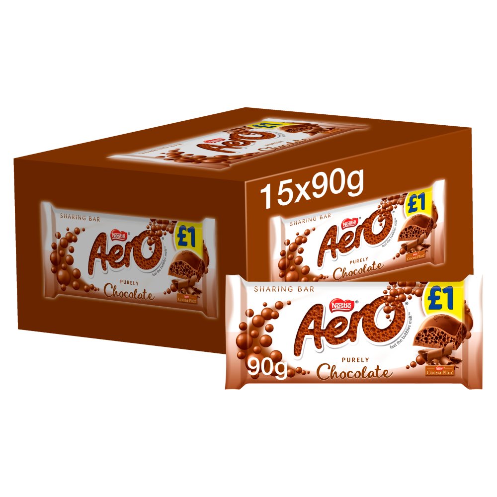 Aero Milk Chocolate Sharing Bar 90g PMP £1