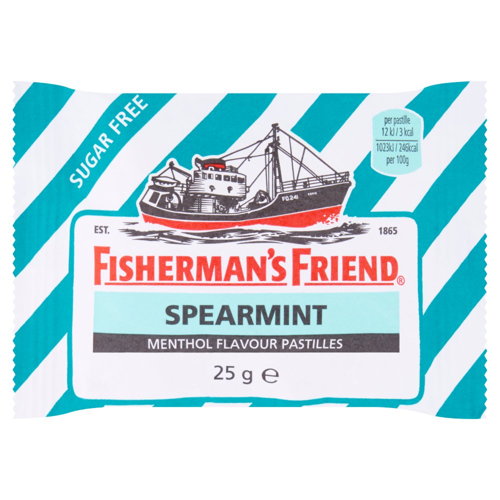 Fisherman's Friend Spearmint Menthol Flavour Pastilles 25g