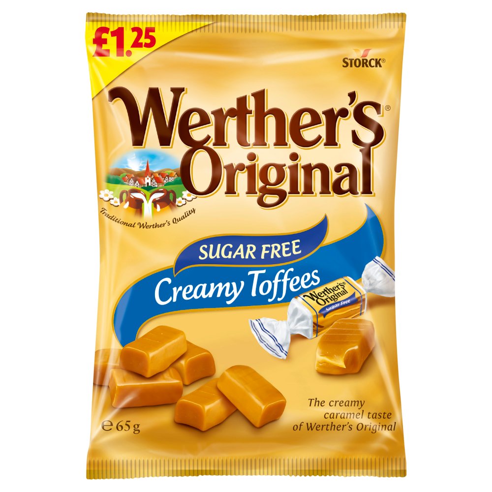 Werther's Original Sugar Free Creamy Toffees 65g