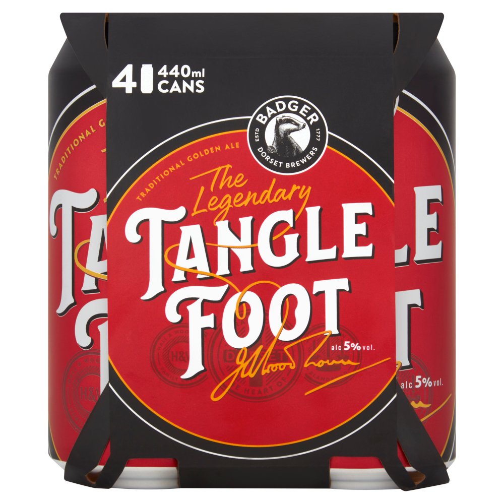 BADGER The Legendary Tangle Foot Traditional Golden Ale 4 x 440ml