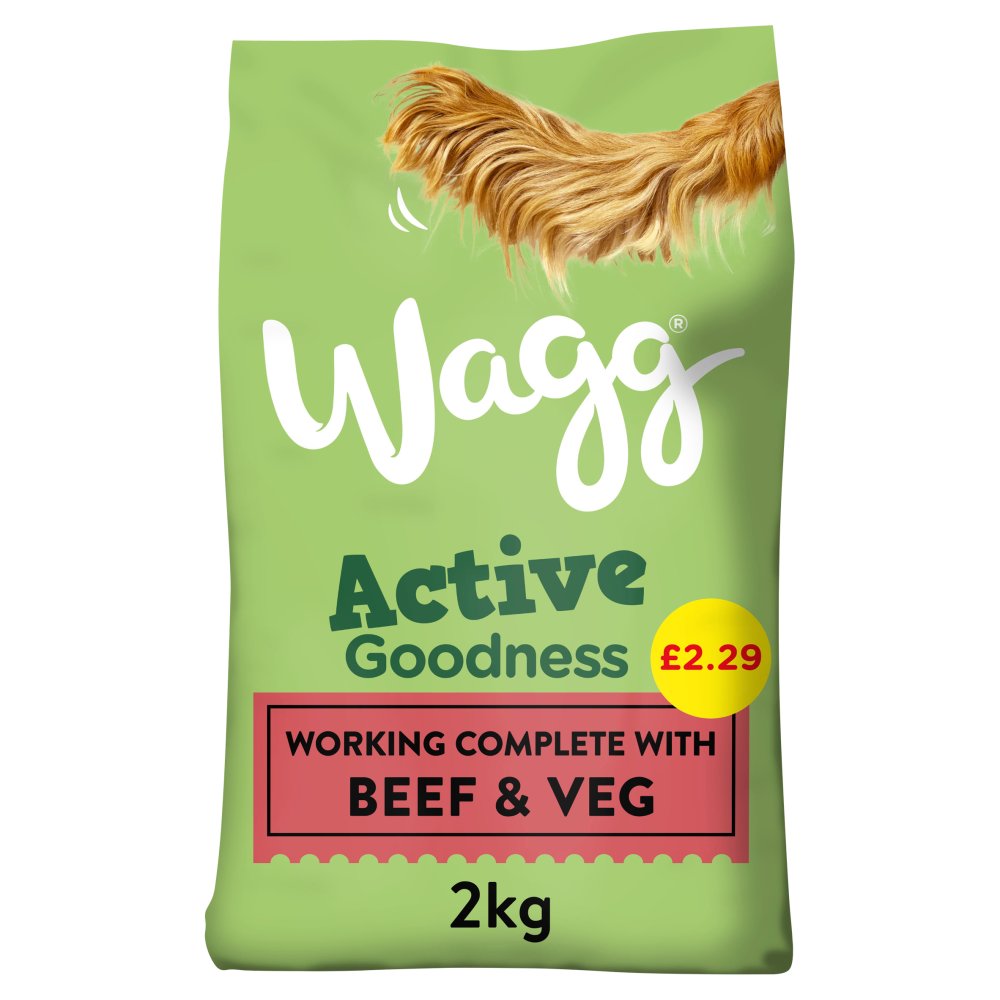 Wagg Active Goodness Rich in Beef & Veg 2kg