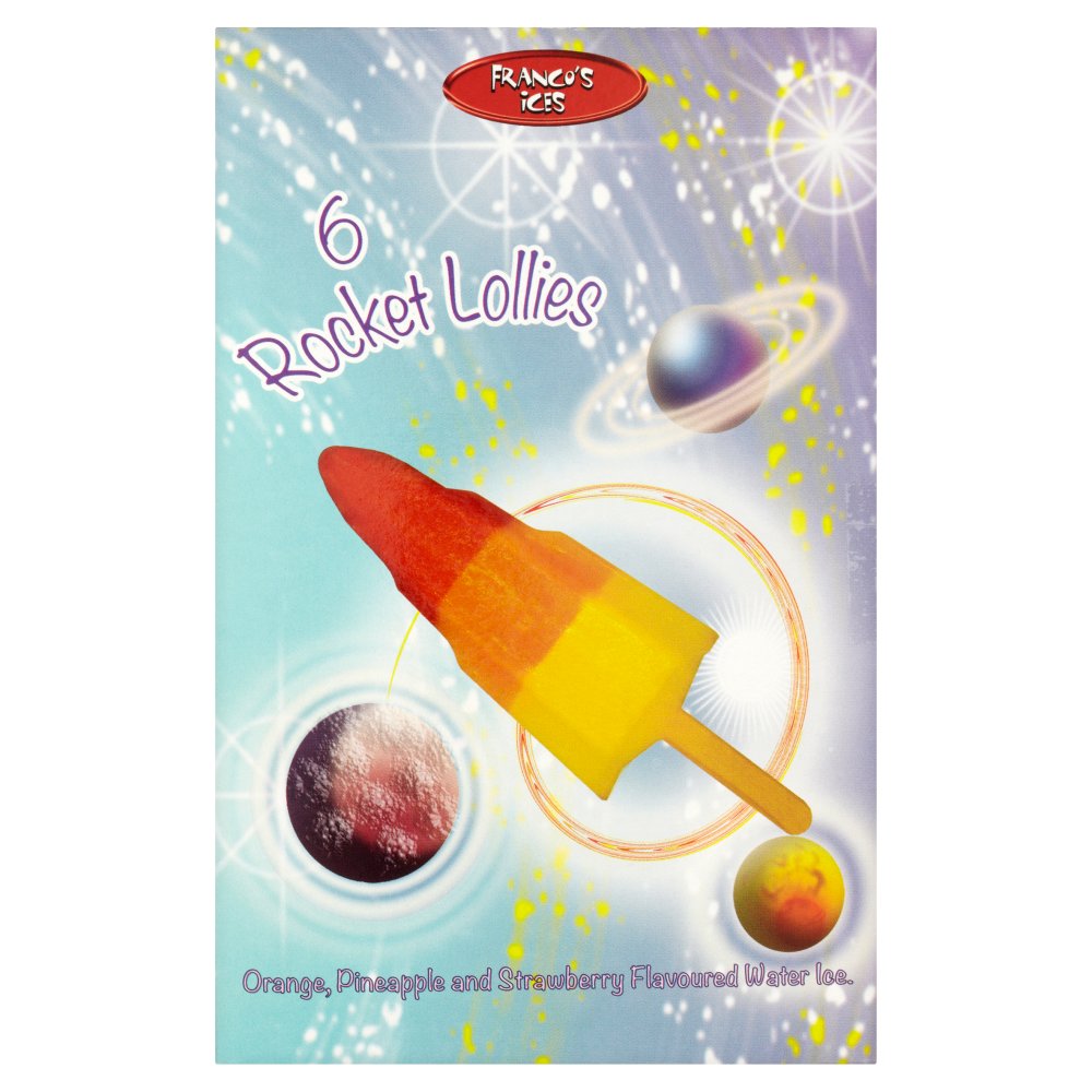 Franco's Ices Rocket Lollies 6 x 60ml (360ml)