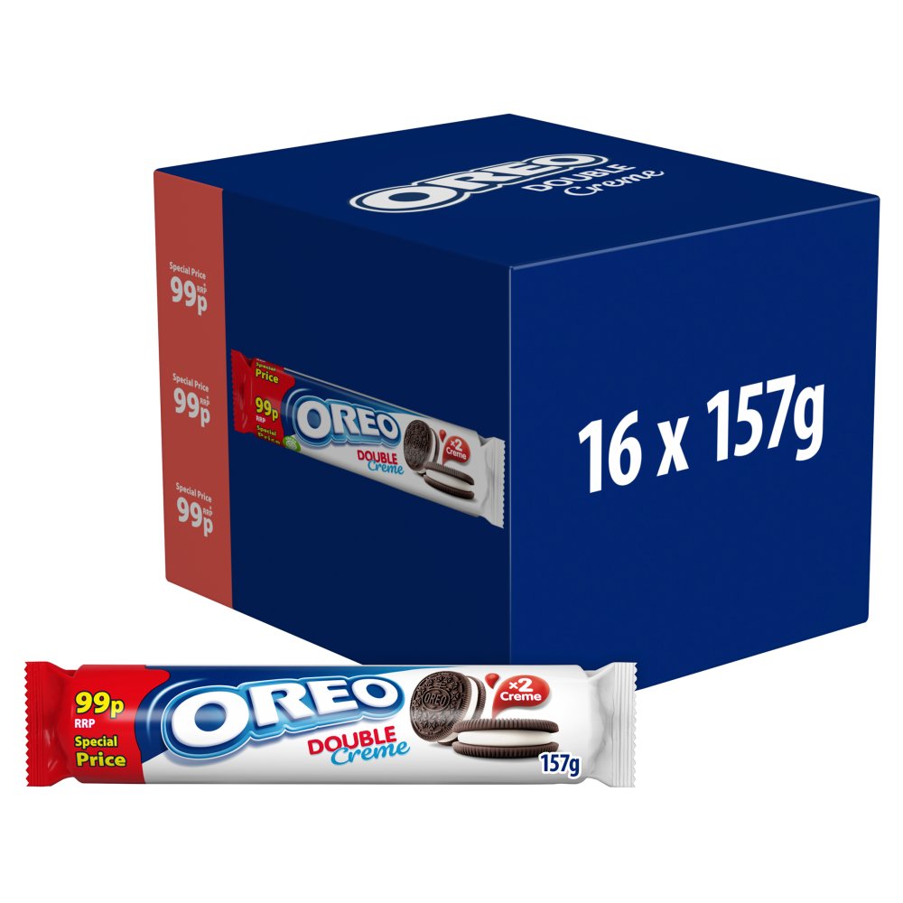 Oreo Double Creme Sandwich Biscuits 99p 157g