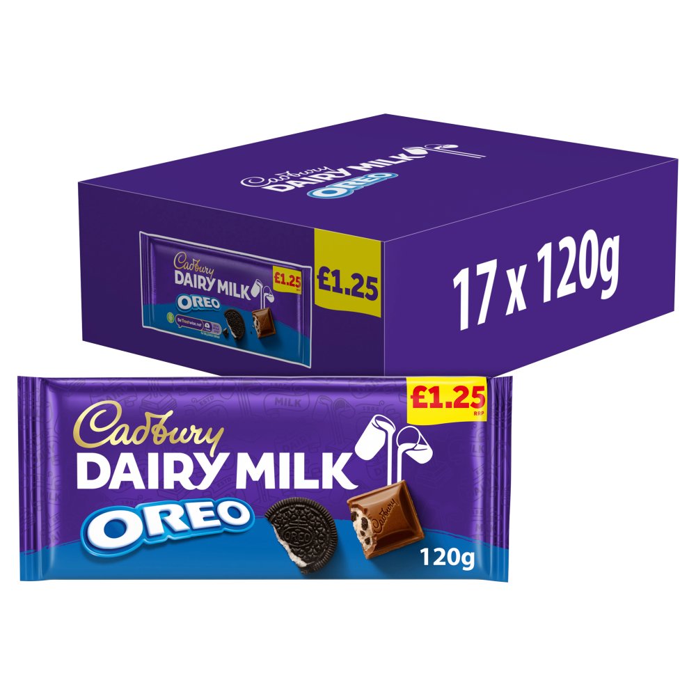 Cadbury Dairy Milk Oreo Chocolate Bar £1.25 PMP 120g