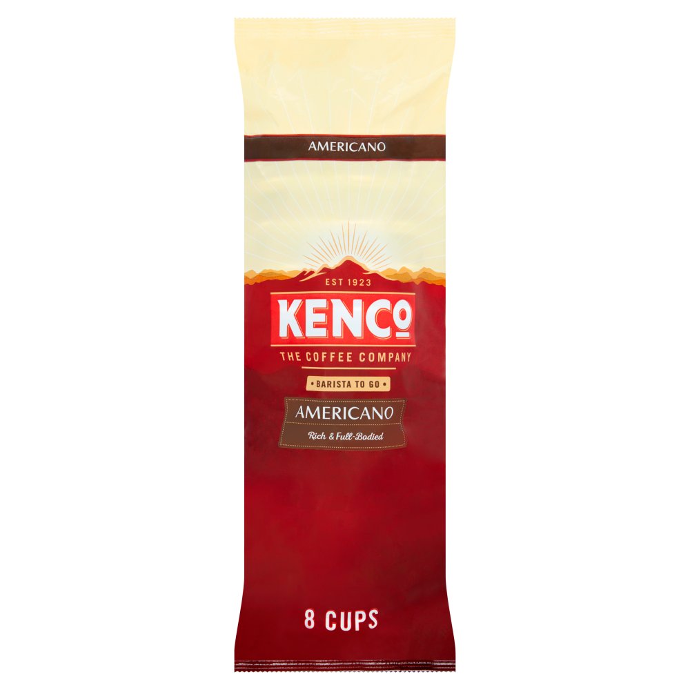 Kenco Americano 2 Go Instant Coffee Cups x8