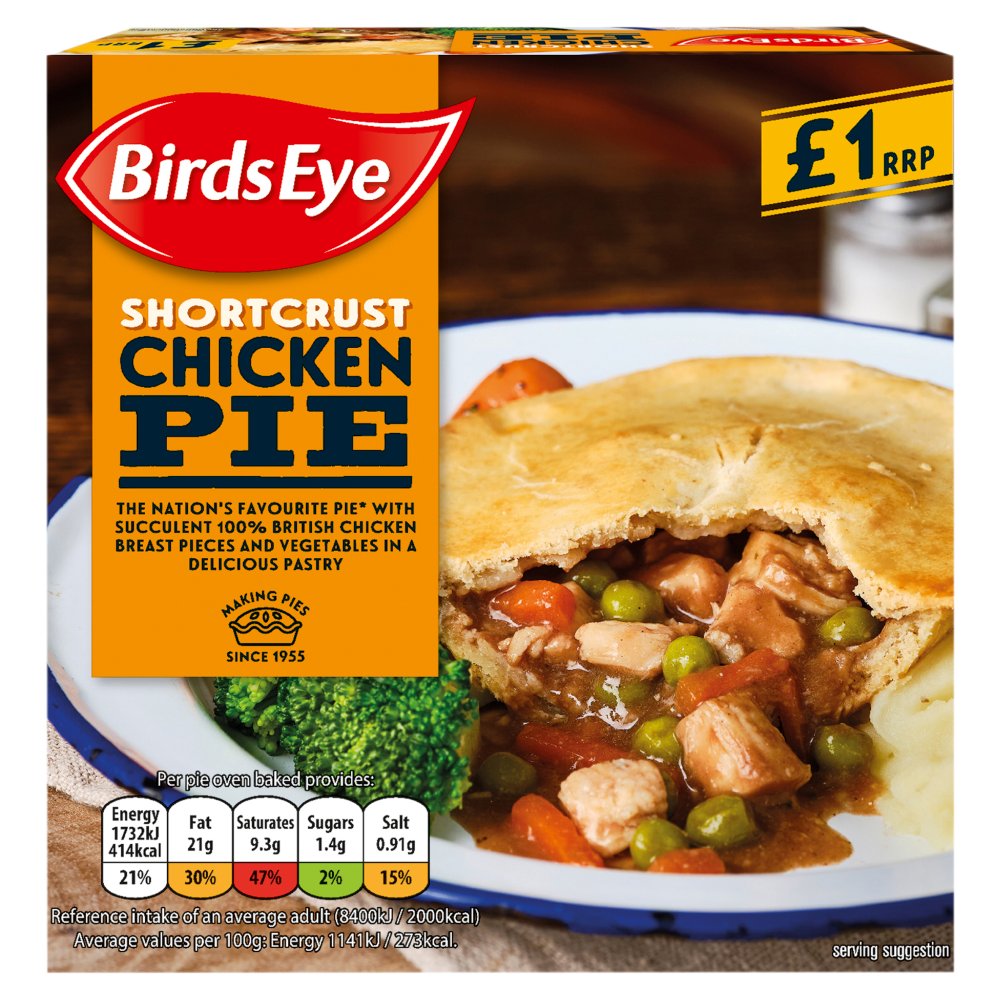 Birds Eye Shortcrust Chicken Pie 155g