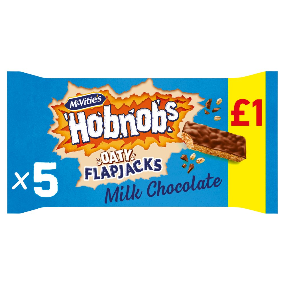 McVitie's Hobnobs Flapjacks Chocolate Cake Snack Bars 131.8g