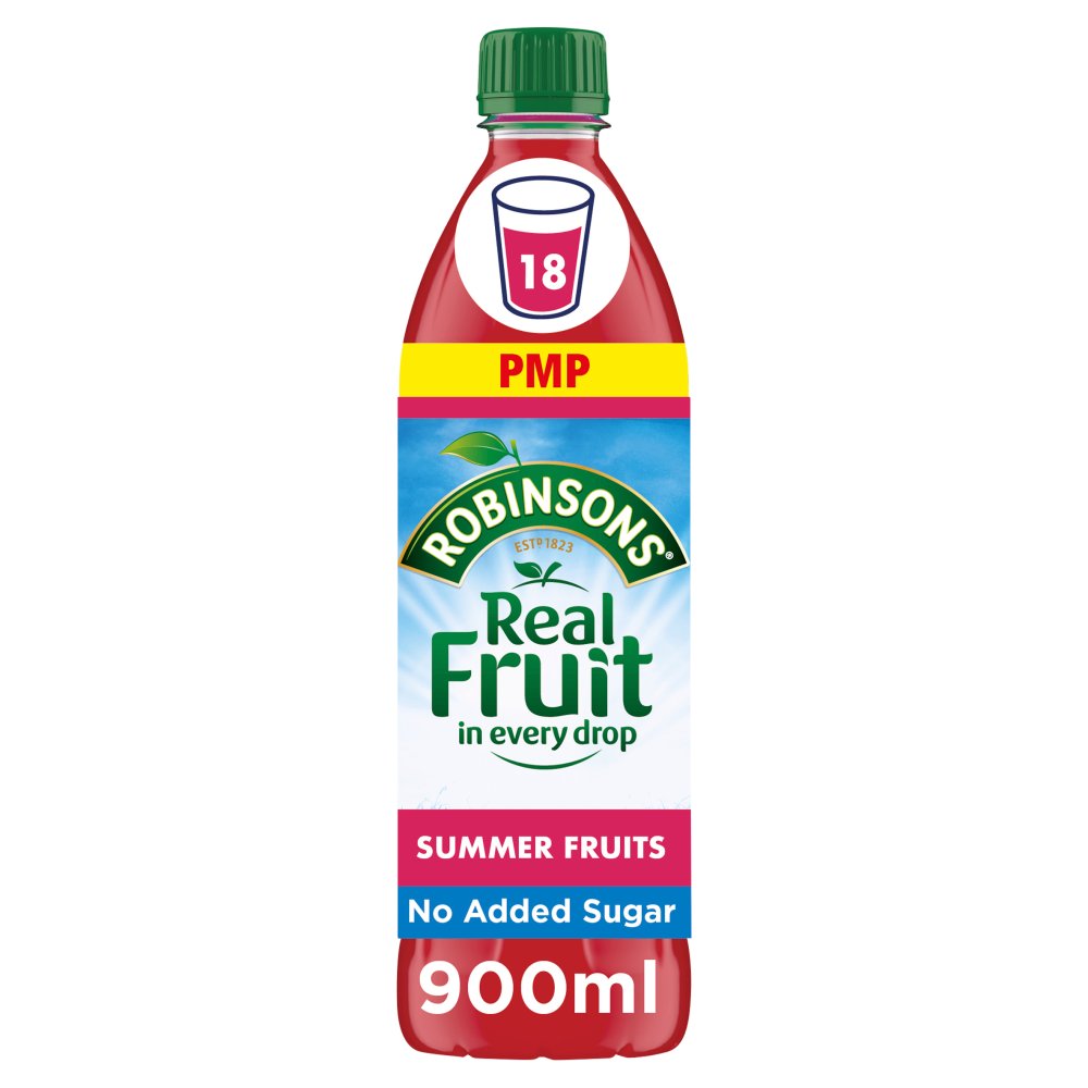 Robinsons Summer Fruits No Added Sugar Squash PMP 900ml