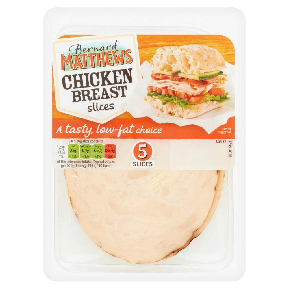 Bernard Matthews Chicken Breast 5 Slices 100g
