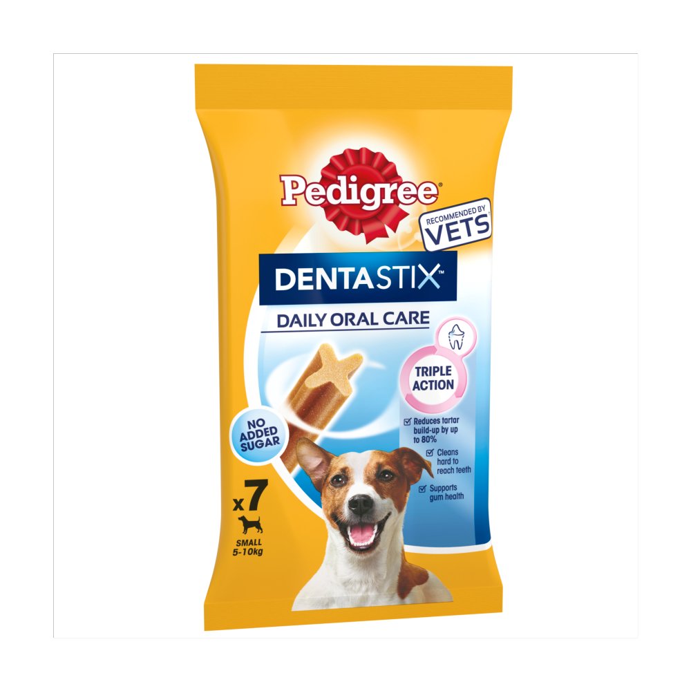Pedigree Dentastix Daily Adult Small Dog Treats 7 x Dental Sticks 110g