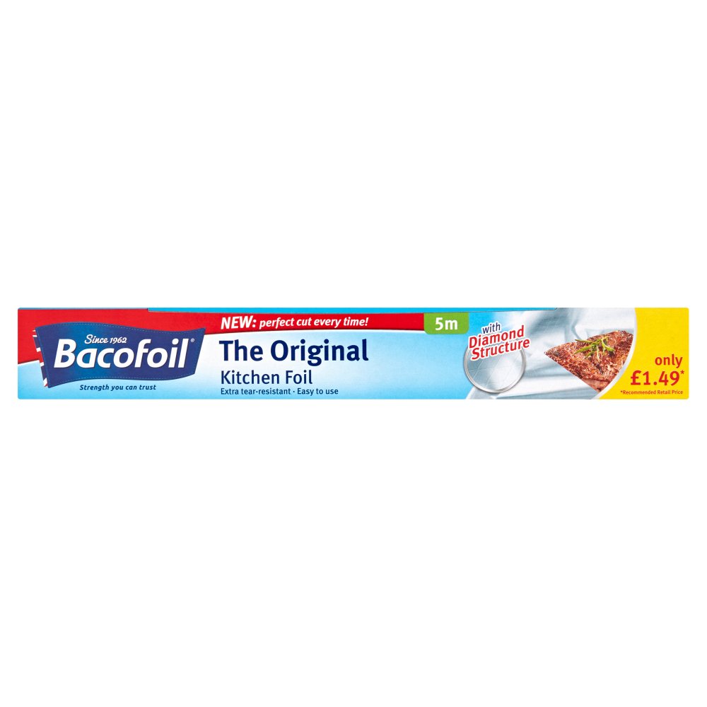 Bacofoil® The Original Kitchen Foil with Easy-Cut System 30cm x 5m PMP £1.49