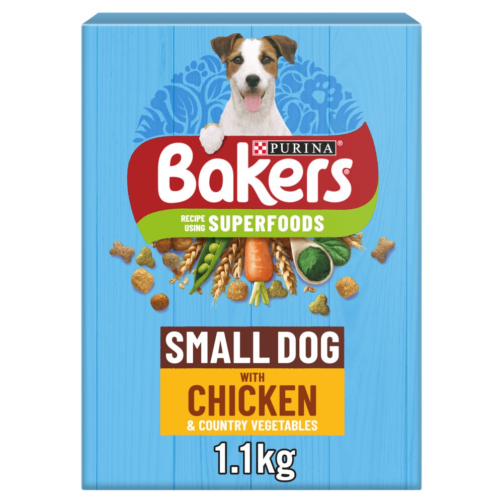 BAKERS Small Dog Chicken with Vegetables Dry Dog Food 1.1kg