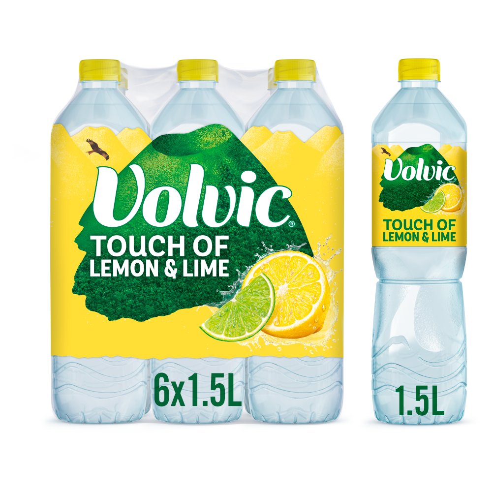 Volvic Touch of Fruit Low Sugar Lemon & Lime Natural Flavoured Water 1.5L