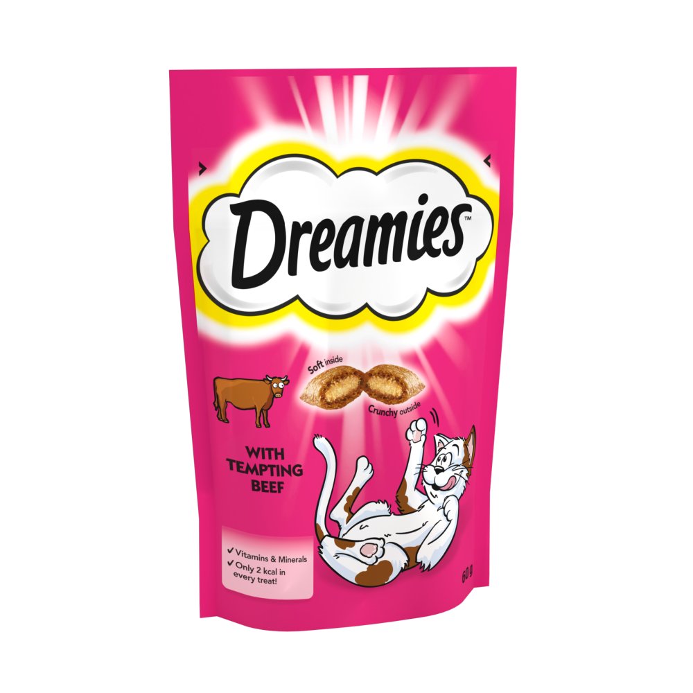Dreamies Pride Cat Treat Biscuits with Beef 60g