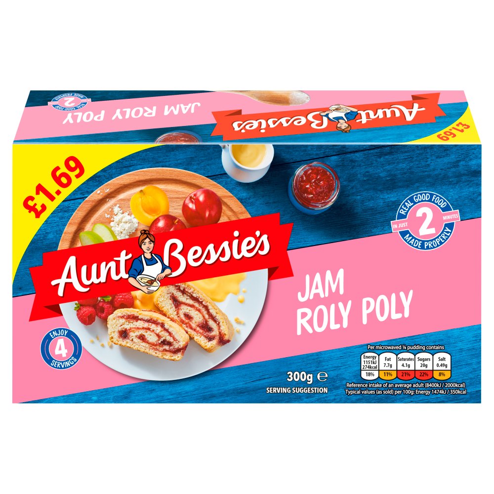 Aunt Bessie's Jam Roly Poly 300g