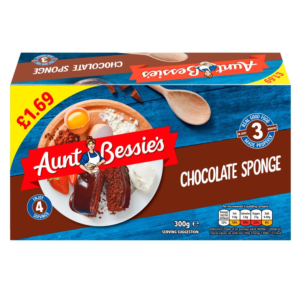 Aunt Bessie's Chocolate Sponge 300g