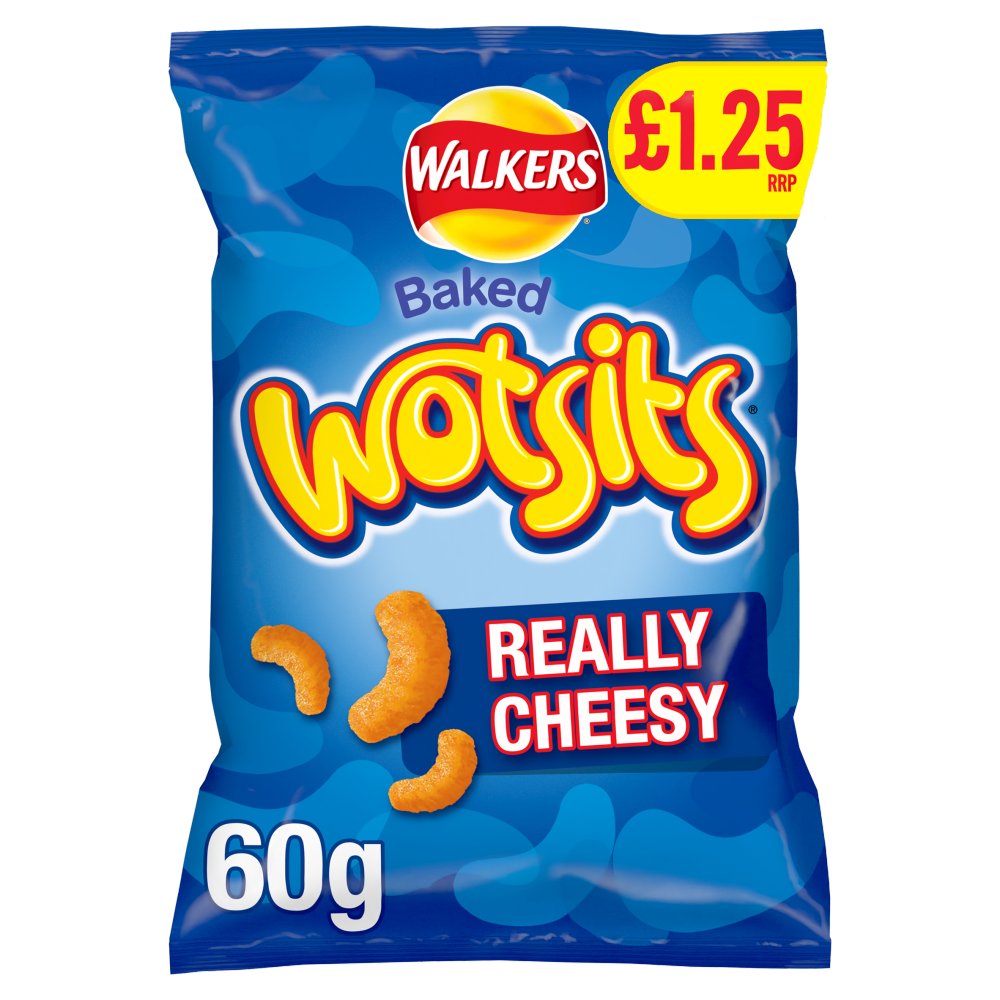 Walkers Wotsits Cheese Snacks Crisps £1.25 RRP PMP 60g