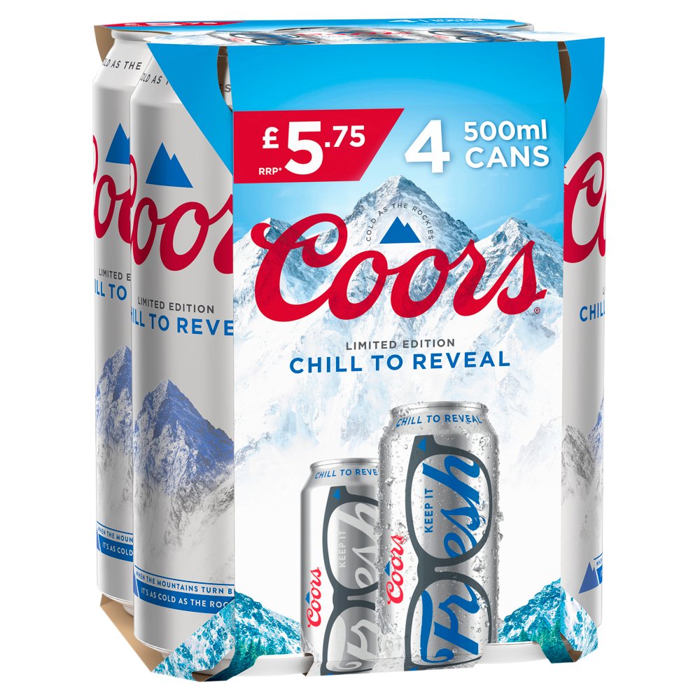 Coors Beer 4 x 500ml