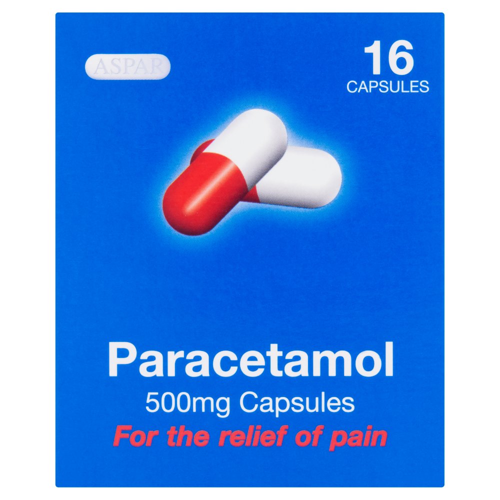 Aspar Paracetamol 500mg Capsules 16 Capsules