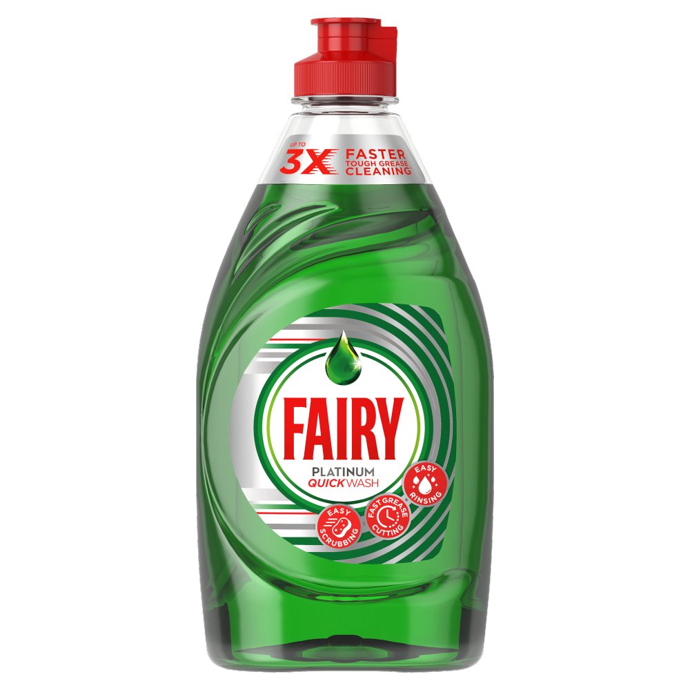 Fairy Platinum Quickwash Original Washing Up Liquid 340ml