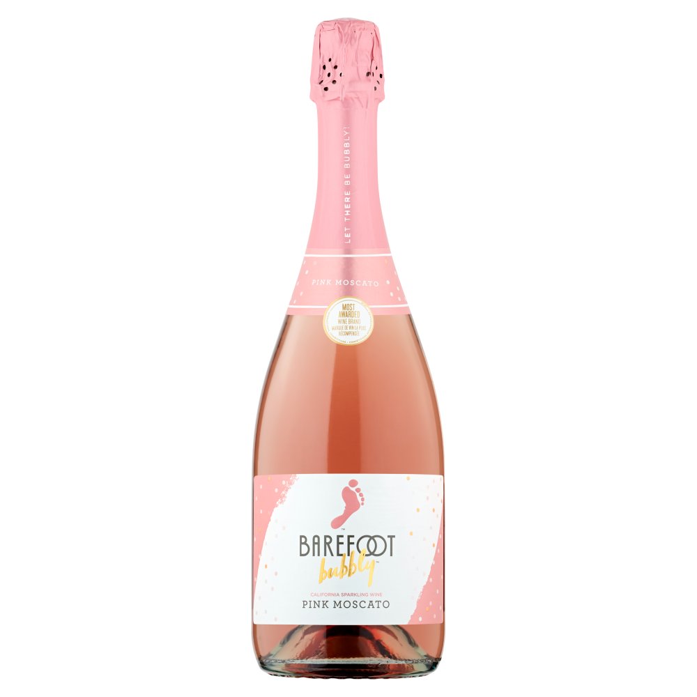 Barefoot Bubbly Pink Moscato Rosé Wine 750ml