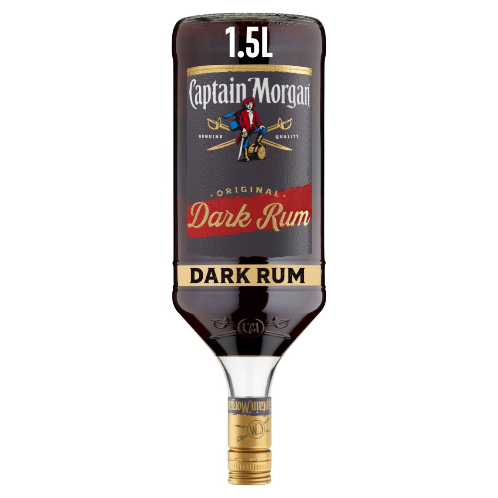 Captain Morgan Dark Rum 40% vol 1.5L Bottle | BB Foodservice