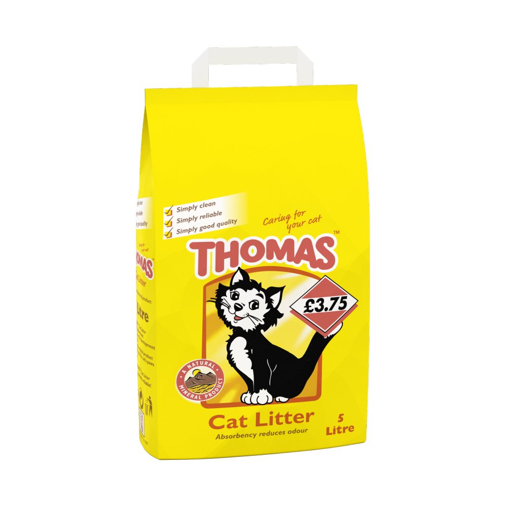 Thomas Cat Litter 5L (PMP £3.75) Bestway Wholesale