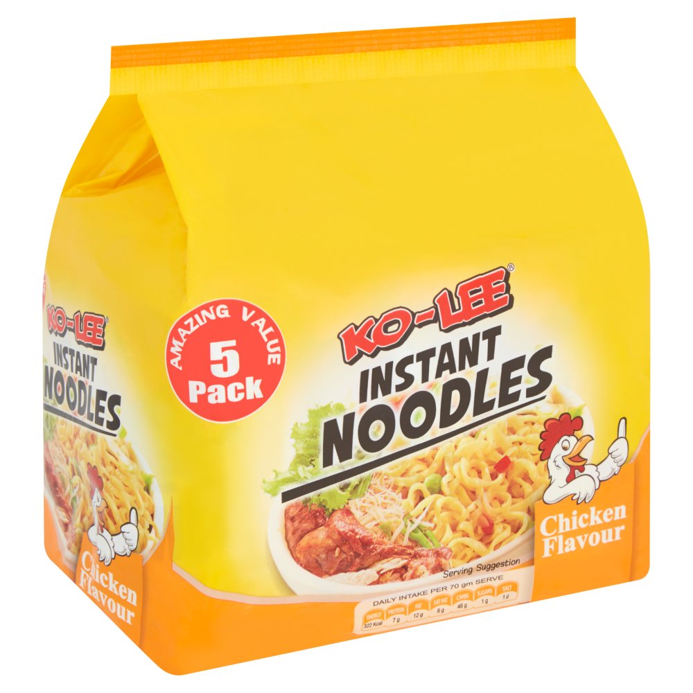 Ko-Lee Instant Noodles Chicken Flavour 5 x 70g