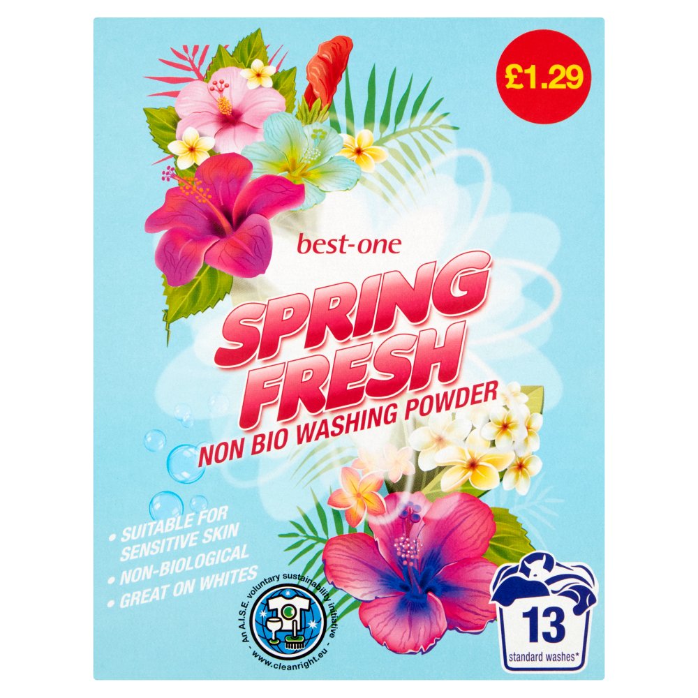 Best-One Spring Fresh Non Bio Washing Powder 884g