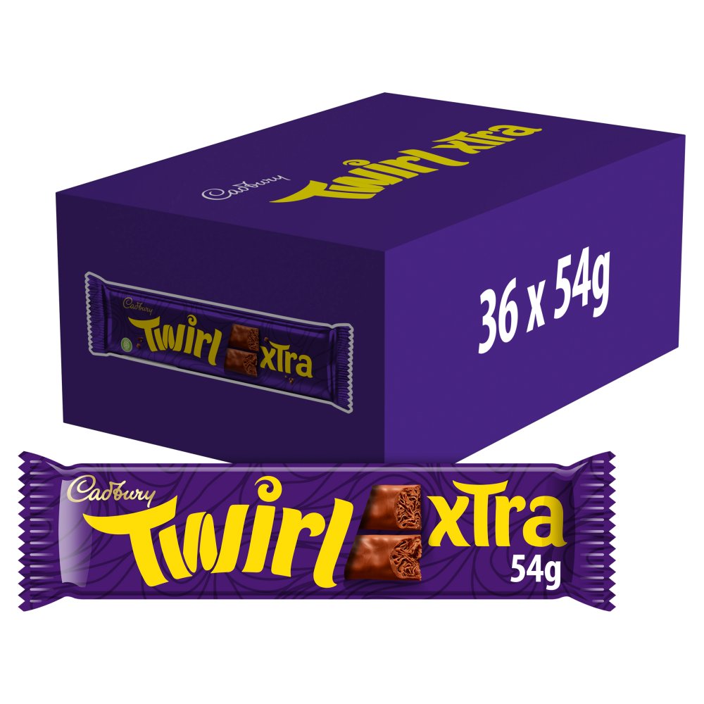 Cadbury Twirl Xtra Duo Chocolate Bar 54g