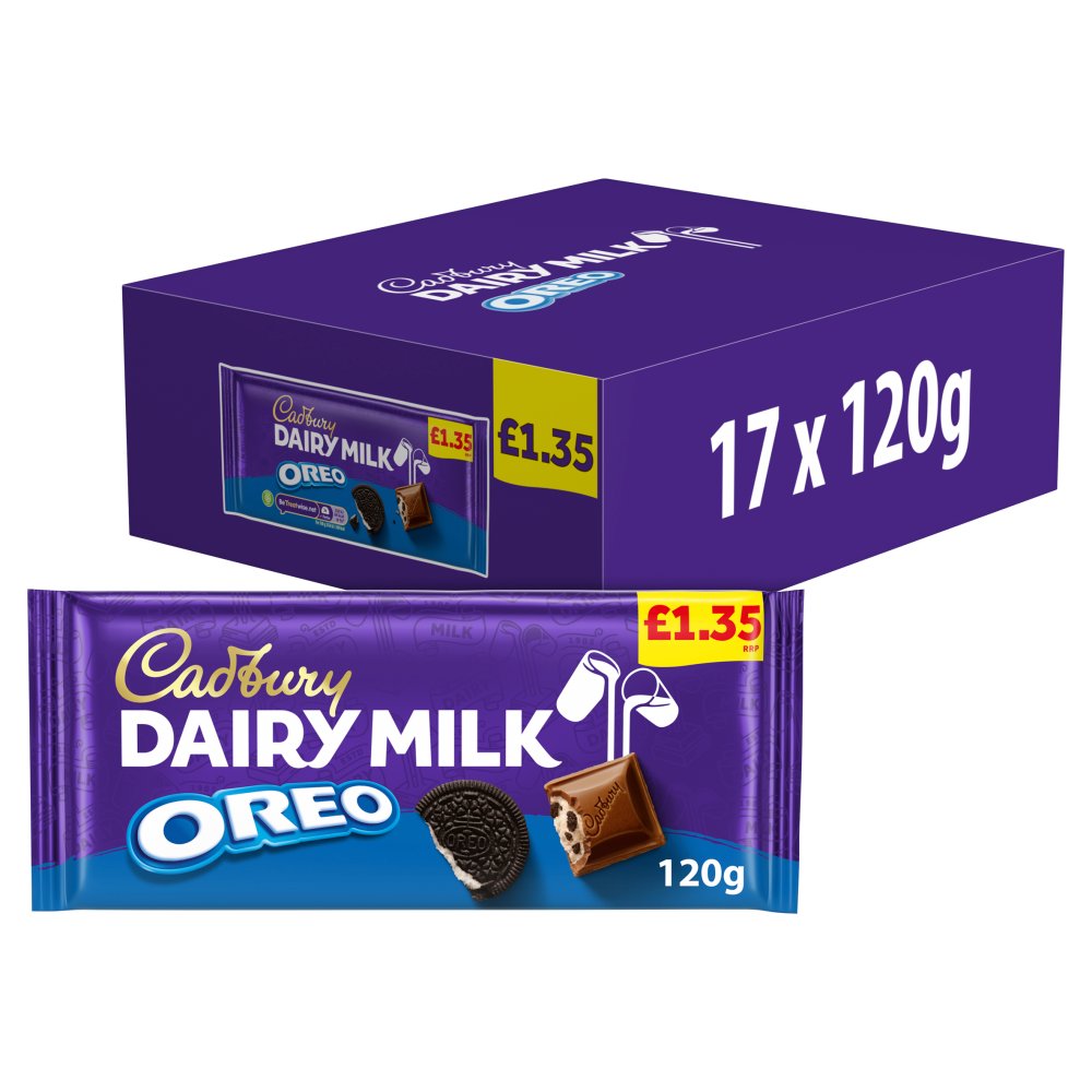 Cadbury Dairy Milk Oreo Chocolate Bar £1.35 PMP 120g